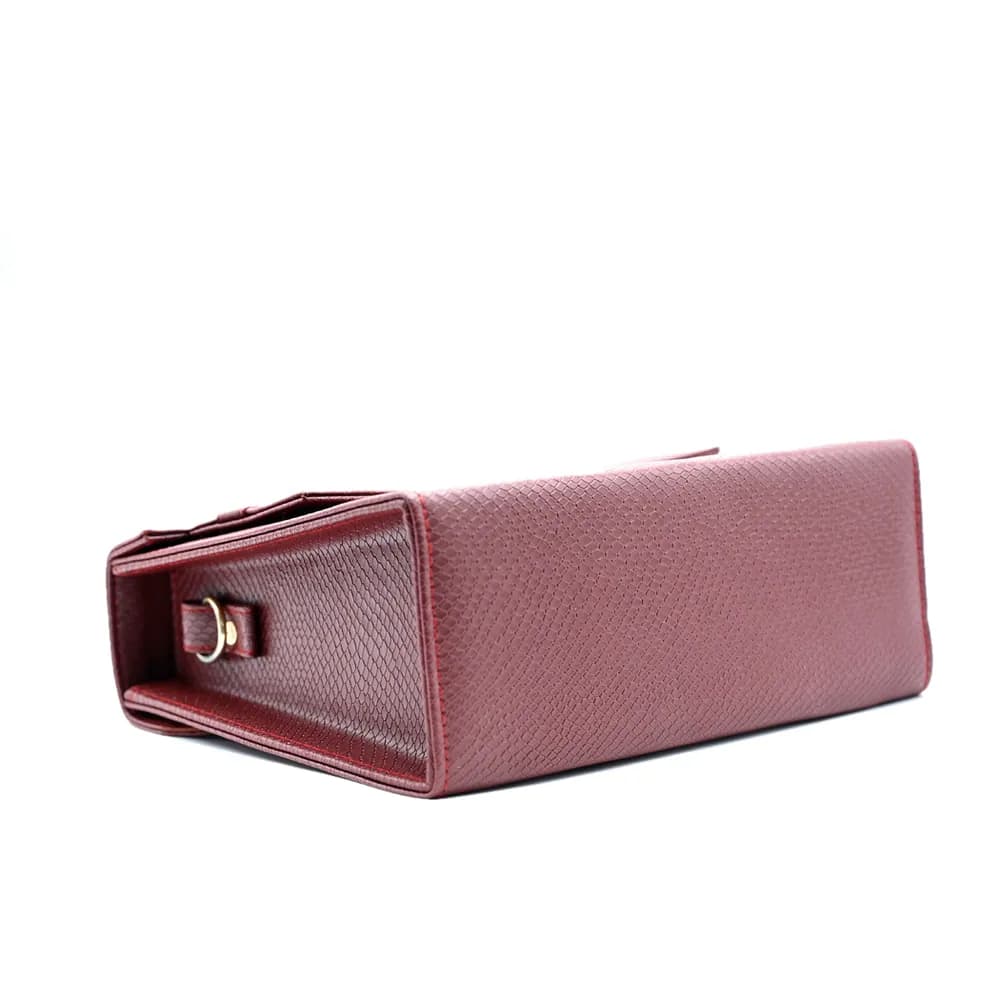 Claire Handbag For Women - Maroon, view 4