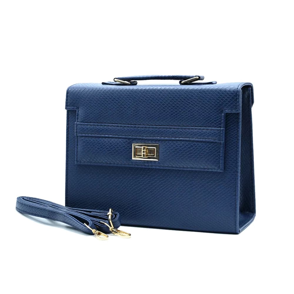 Claire Handbag For Women - Navy Blue, view 3