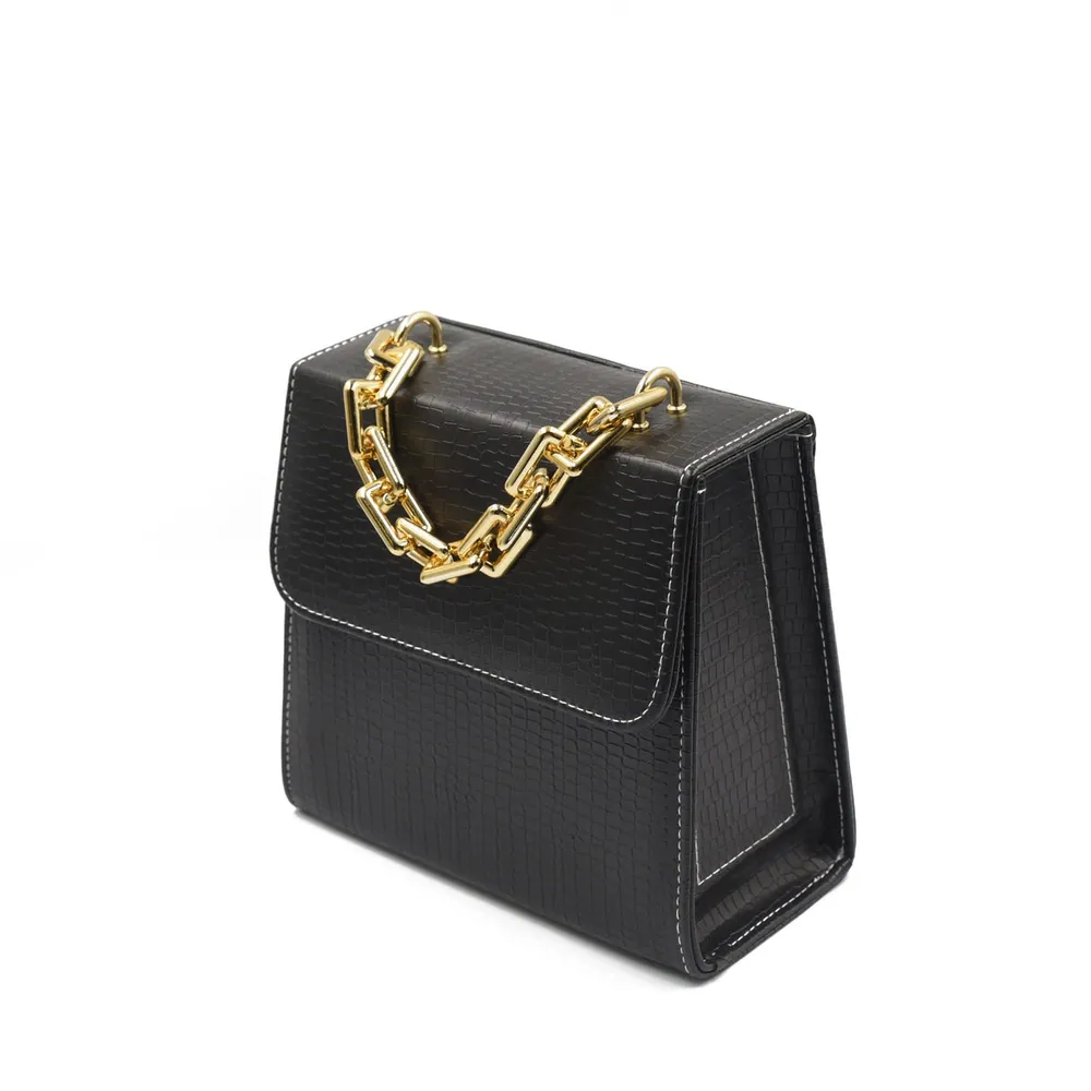 Clasique Handbag - Black, view 5