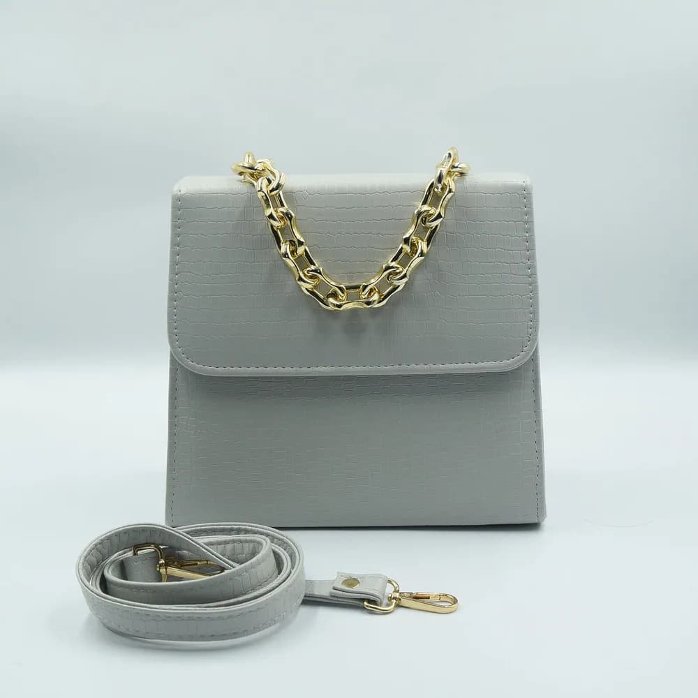 Clasique Handbag - Grey, view 1