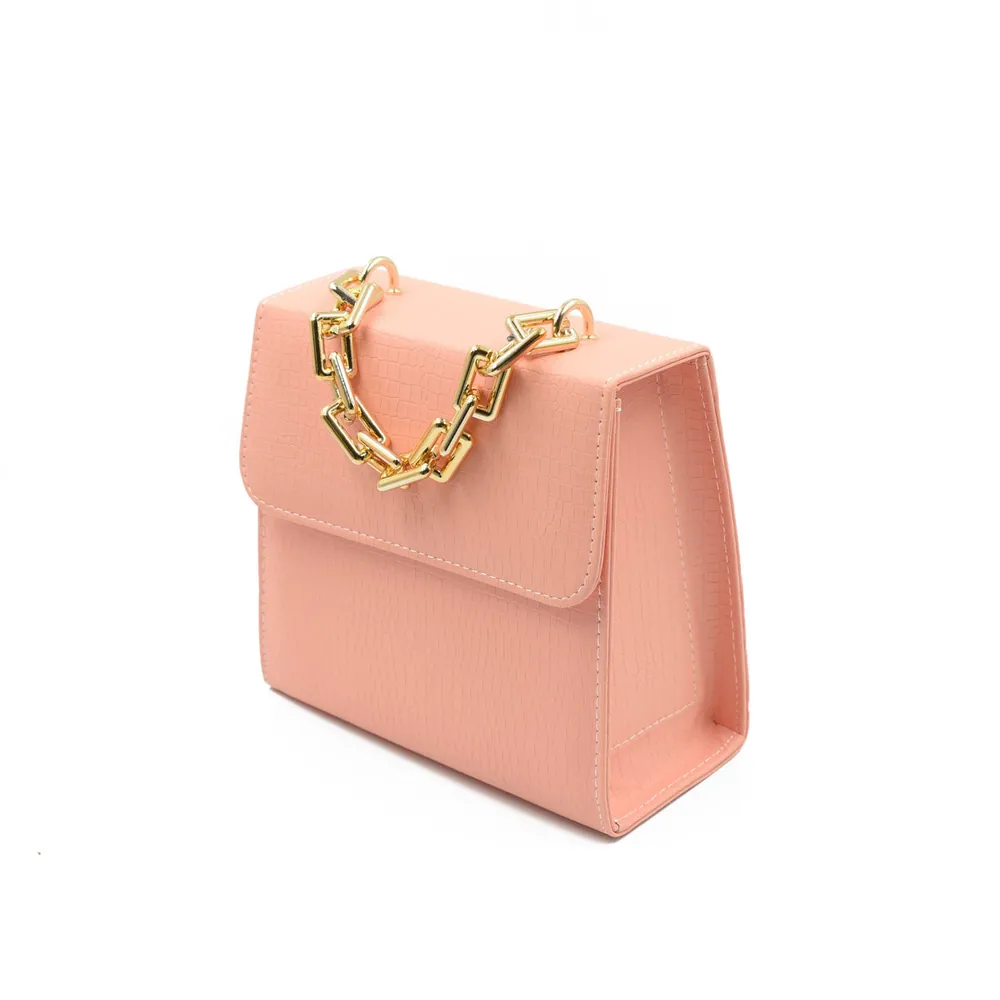 Clasique Handbag - Peach, view 5