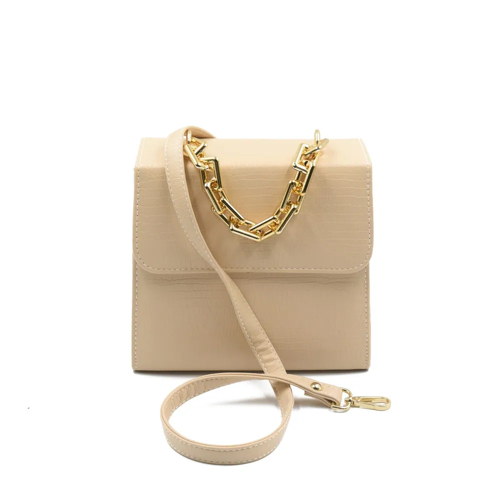 Clasique Handbag - Skin Beige, view 3