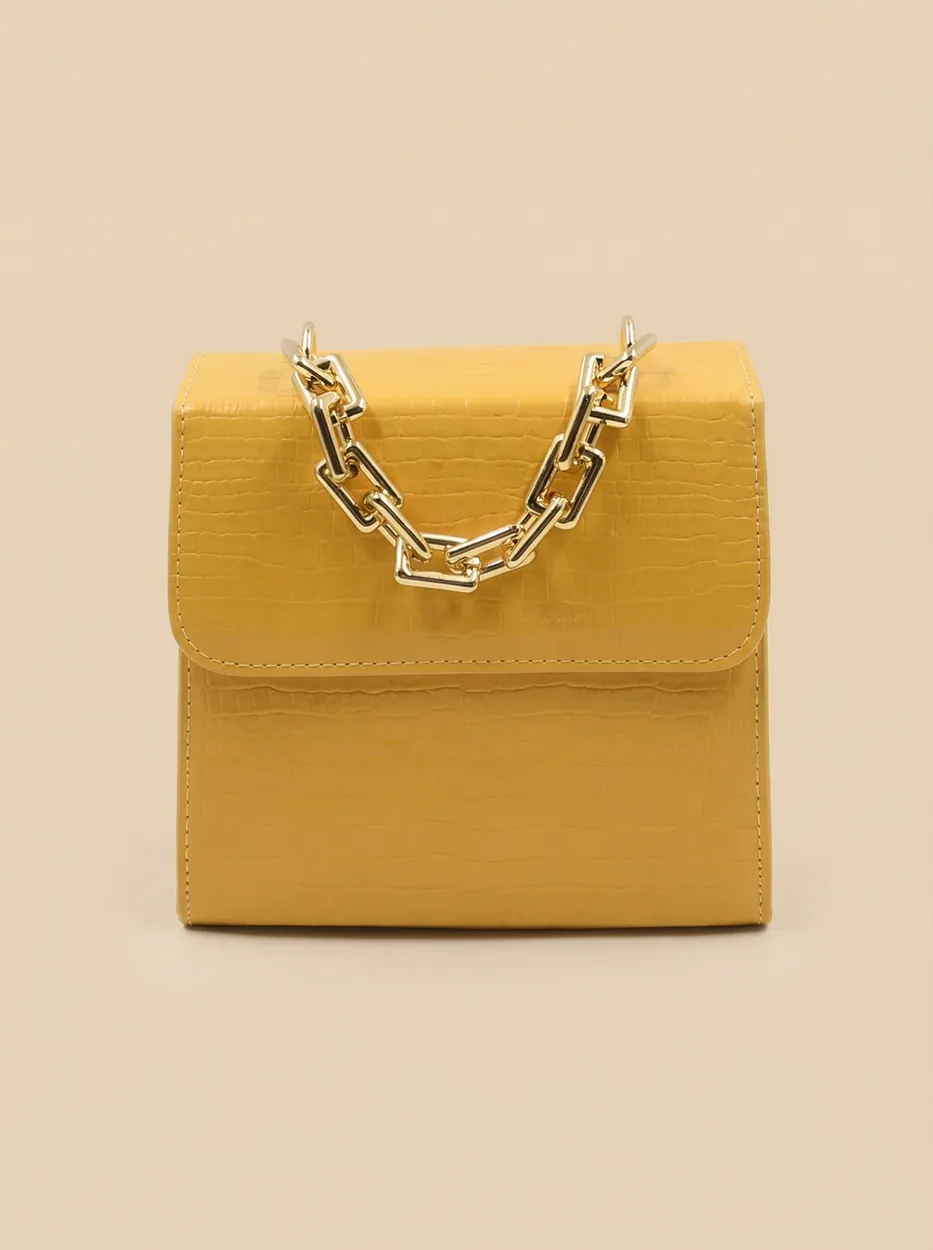 Clasique Handbag - Yellow, view 1
