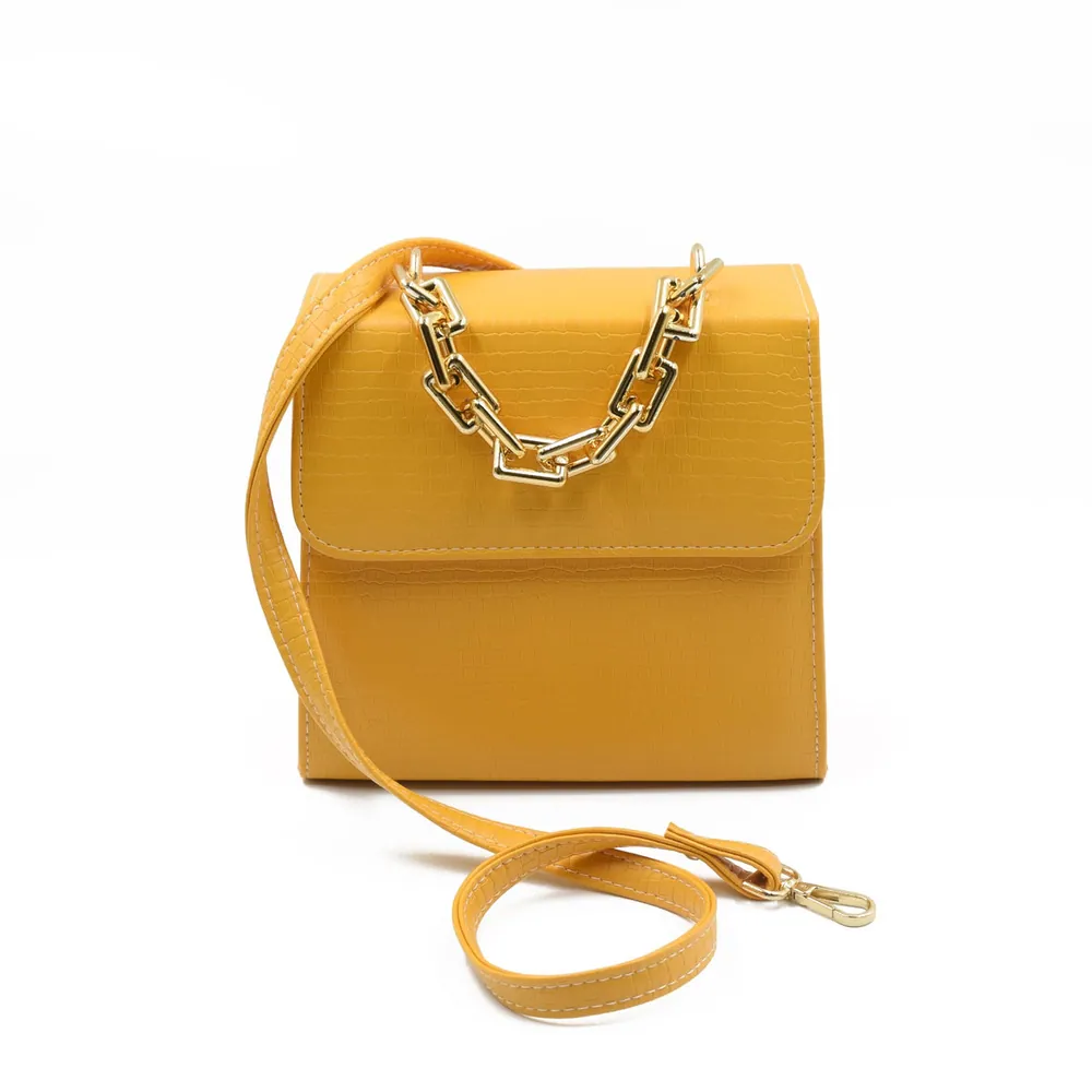 Clasique Handbag - Yellow, view 2