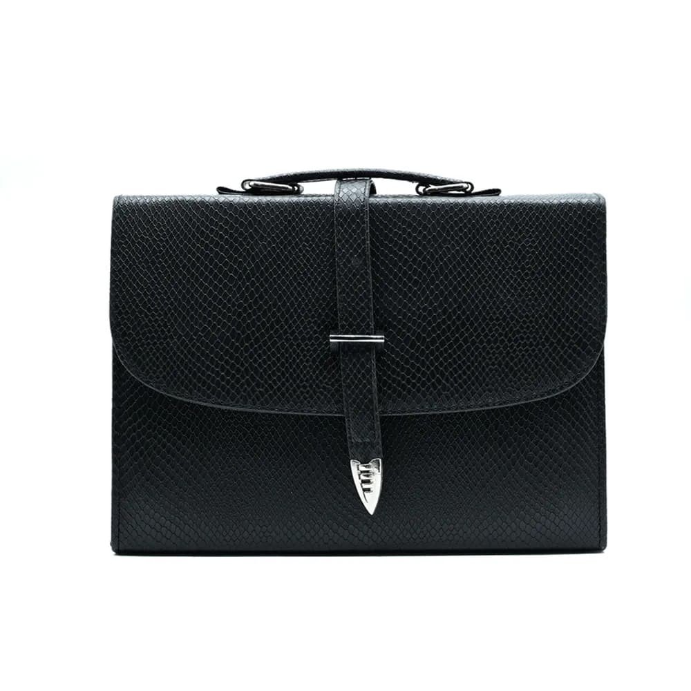 Classic Square Top Handle Bag - Black, view 2