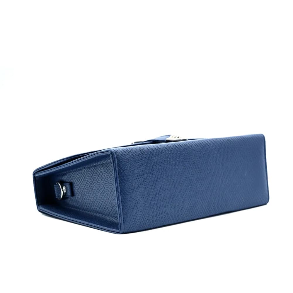 Classic Square Top Handle Bag - Blue, view 4