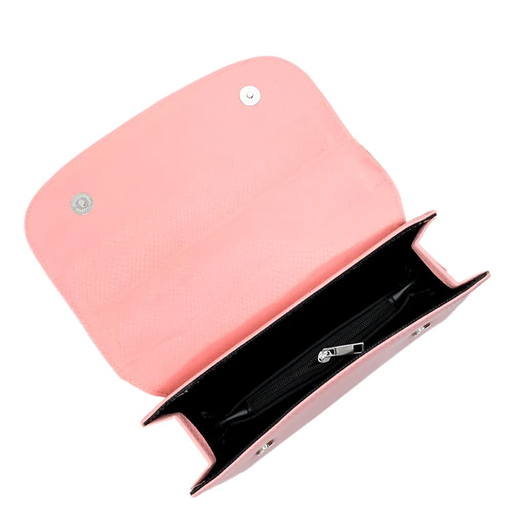 Classic Square Top Handle Bag - Pink, view 5