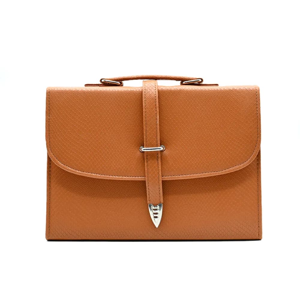 Classic Square Top Handle Bag - Tang colour, view 2