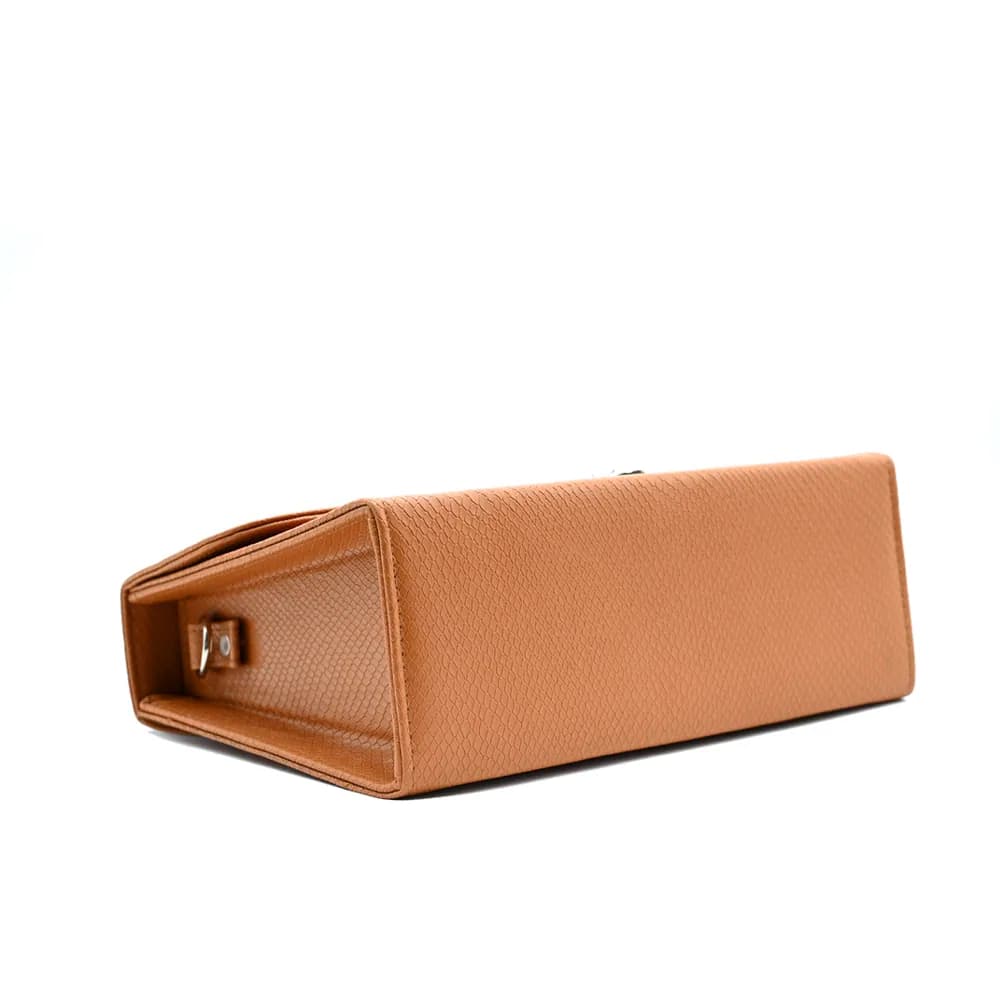 Classic Square Top Handle Bag - Tang colour, view 4