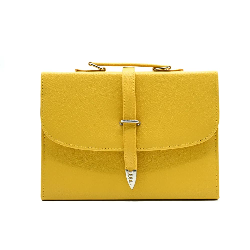 Classic Square Top Handle Bag - Yellow, view 2