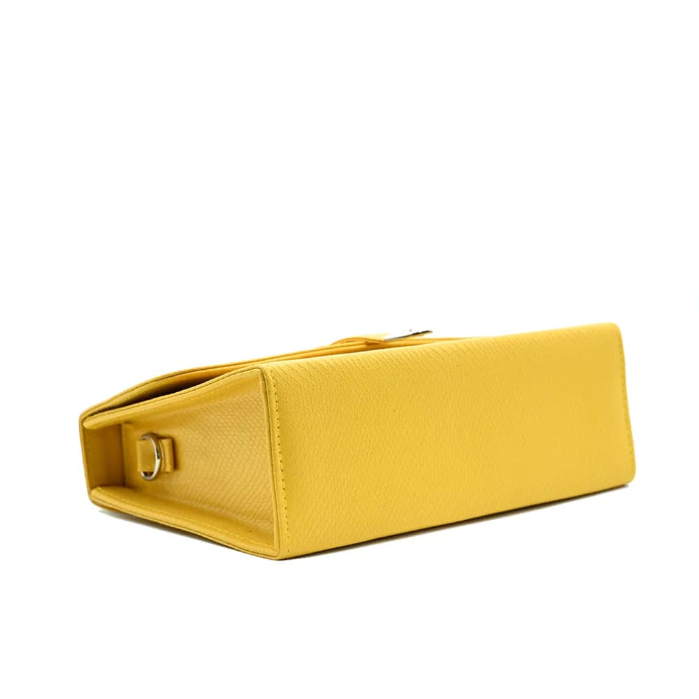 Classic Square Top Handle Bag - Yellow, view 4