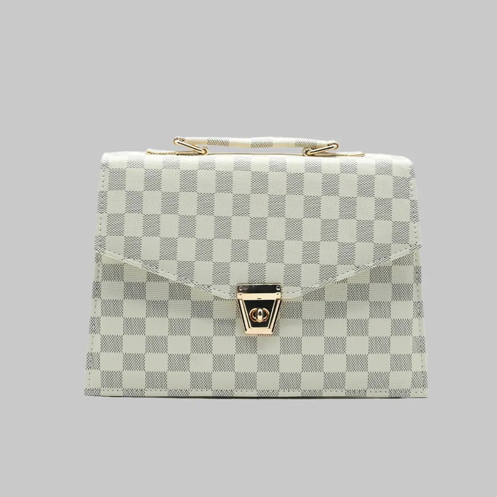 Classic Square Tote – Beige, view 1