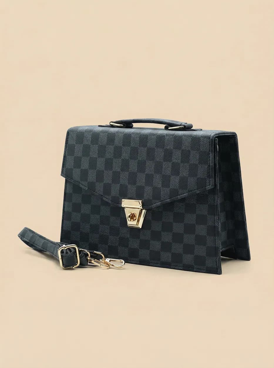 Classic Square Tote – Black, view 1