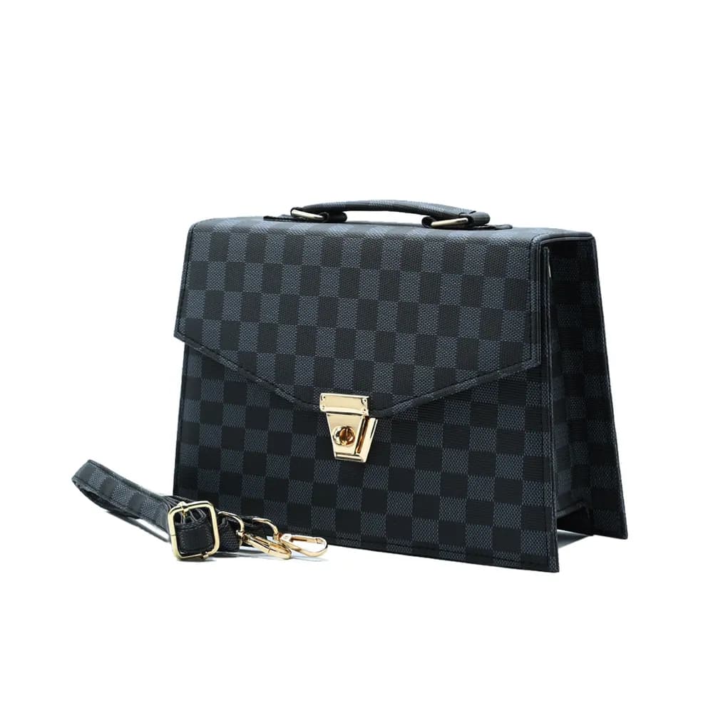 Classic Square Tote – Black, view 3