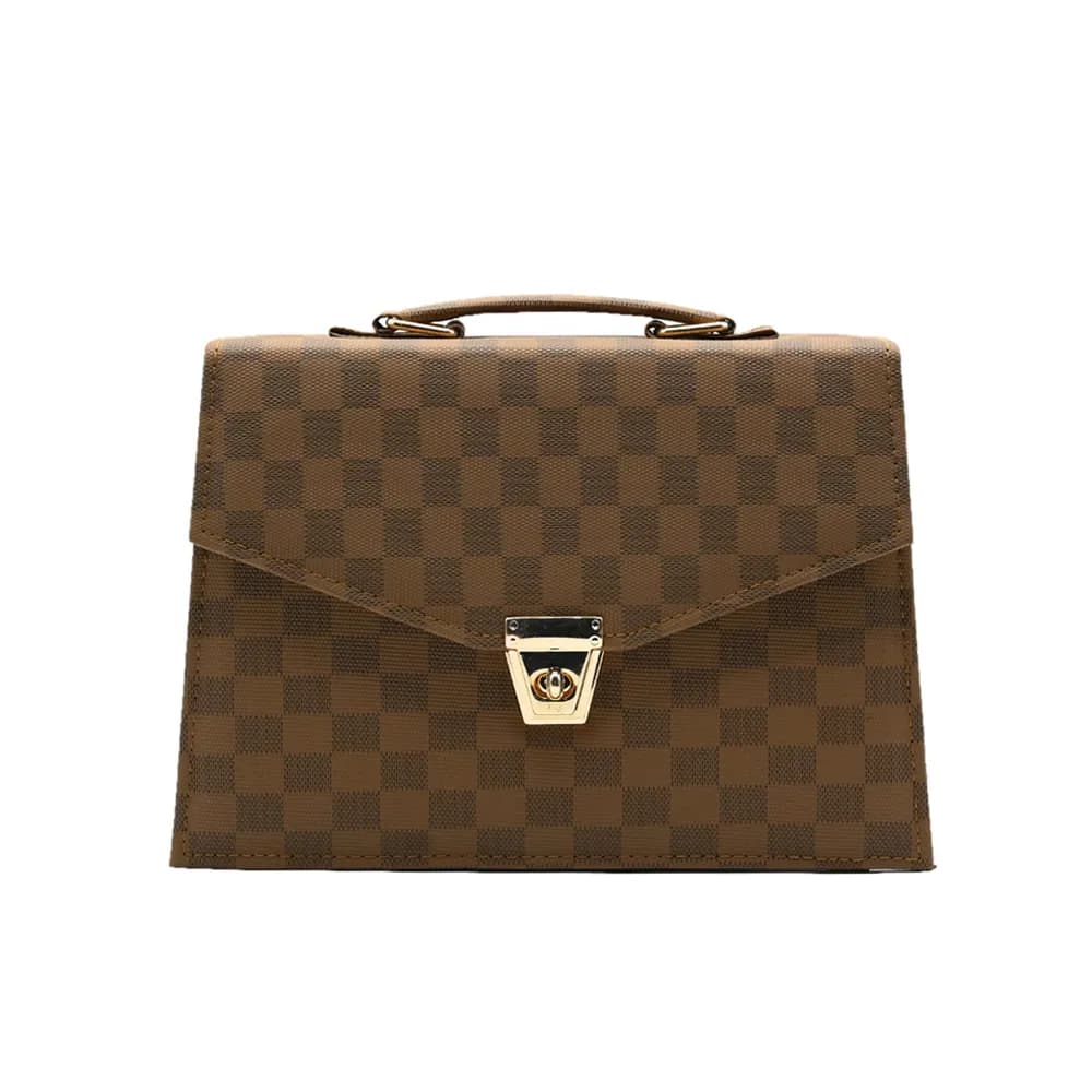 Classic Square Tote – Brown, view 2