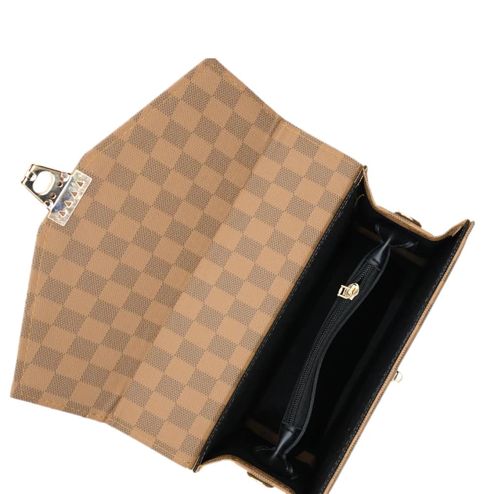 Classic Square Tote – Brown, view 4