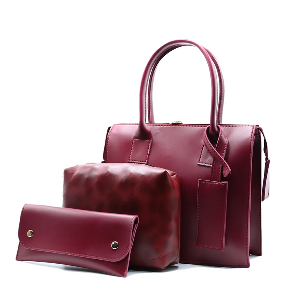 Clever set of 3 Bag Maroon, view 3