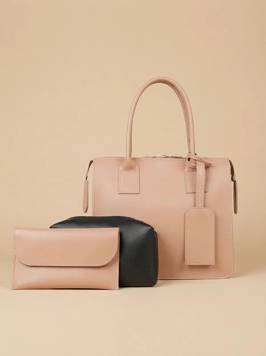 Clever set of 3 Bag peach, view 1