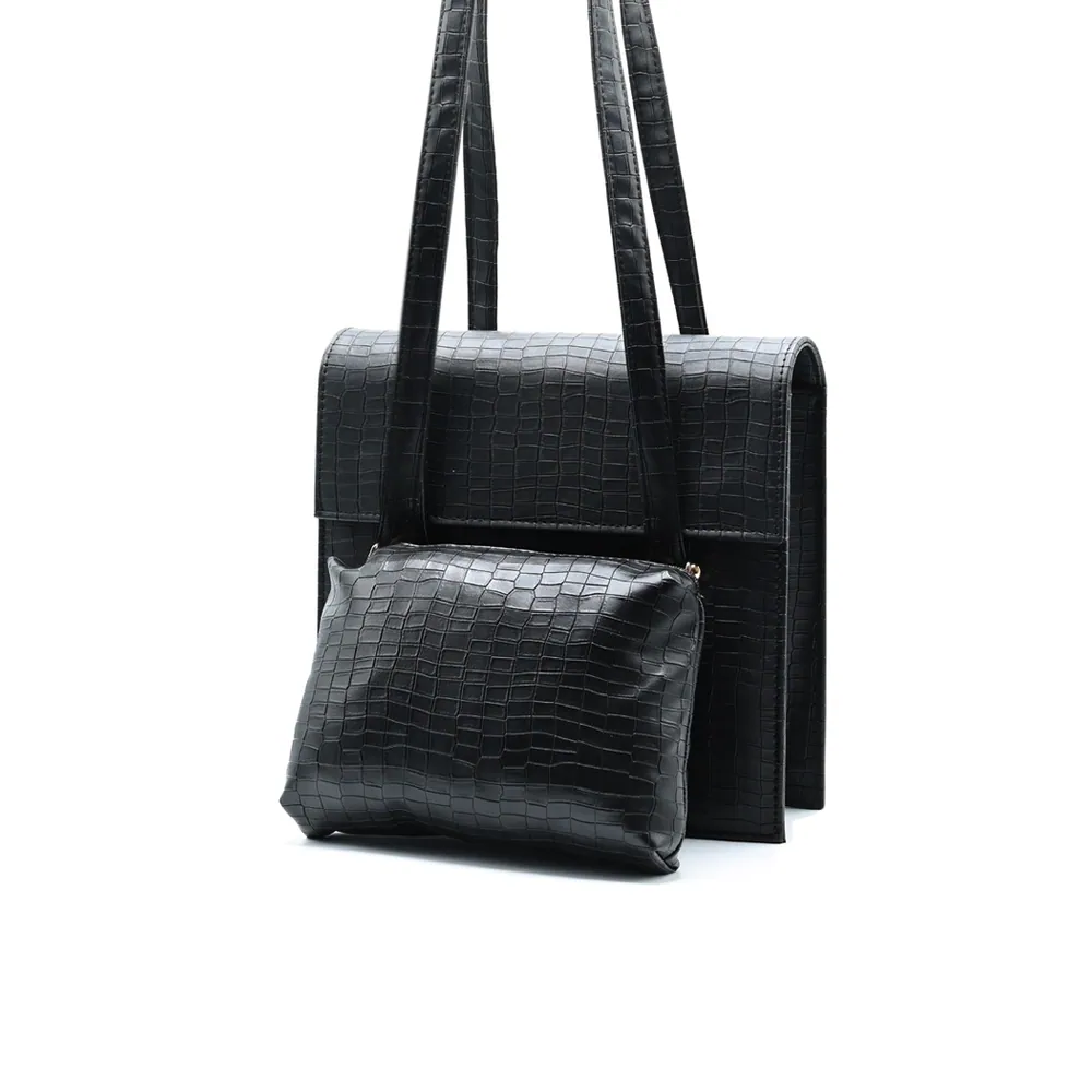 Demin Bag - Black, view 2