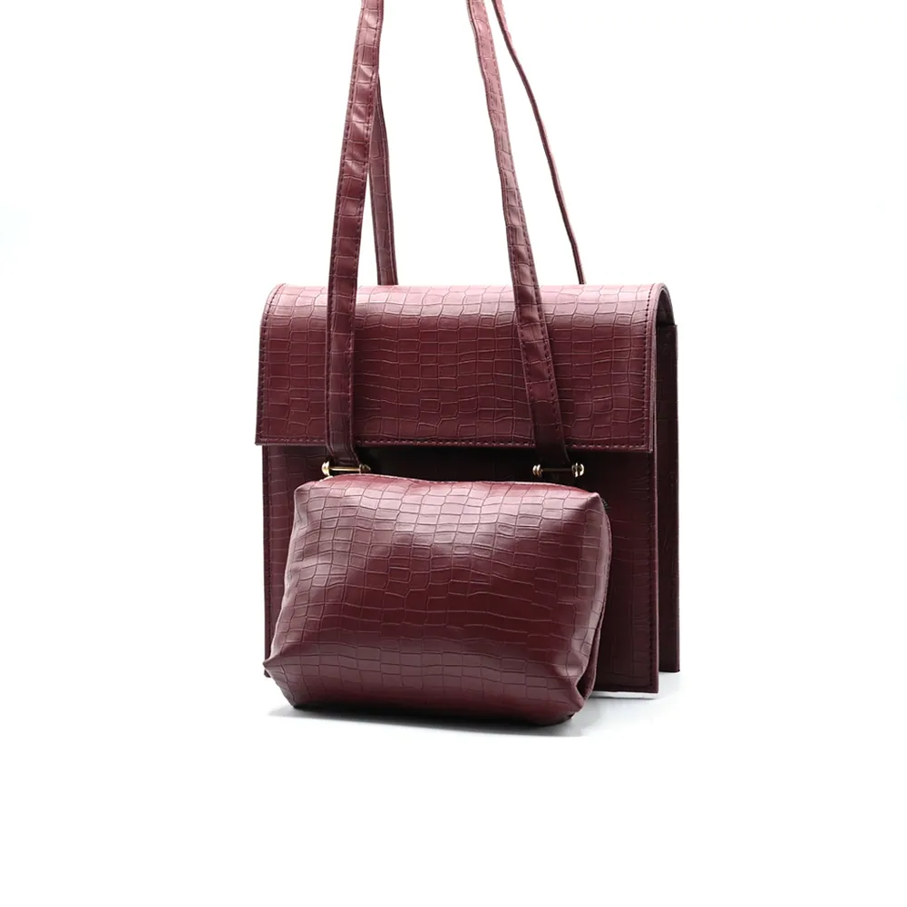 Demin Bag - Mehroon, view 2