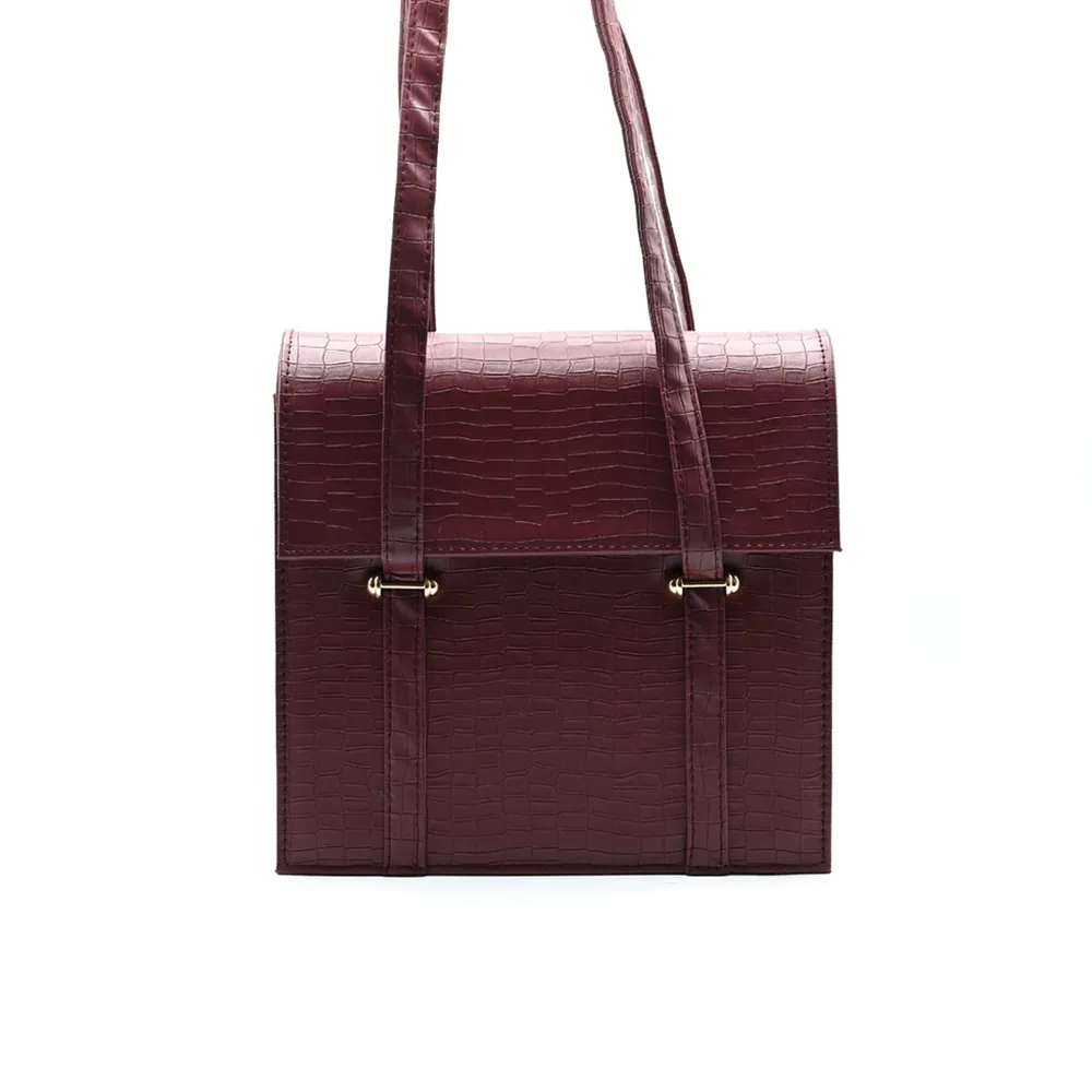 Demin Bag - Mehroon, view 3