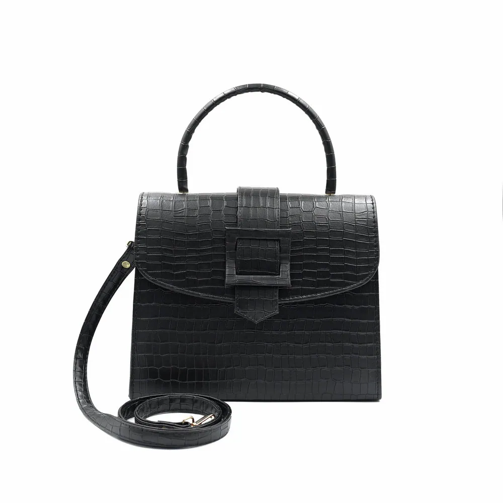 Formal Leather Woman Handbag - Black, view 2