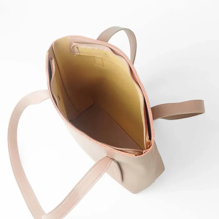 Grace Trio Handbag Set of 3 Peach, view 6