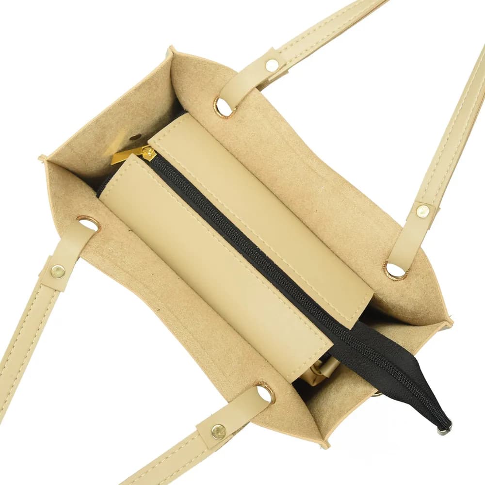 Mystique Handbag - Beige, view 5
