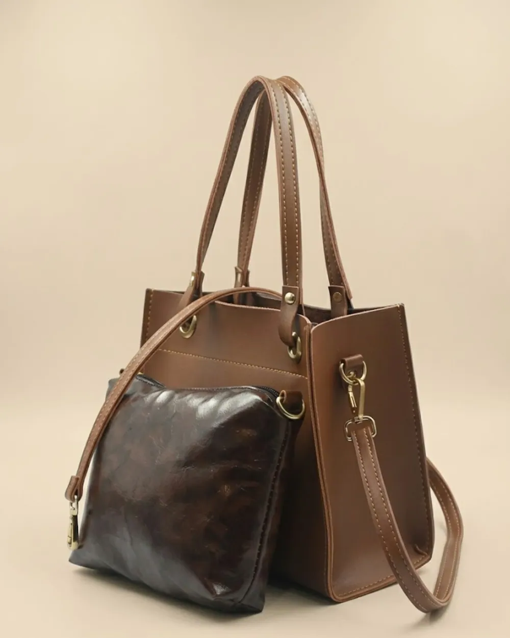 Mystique Handbag - Brown, view 1