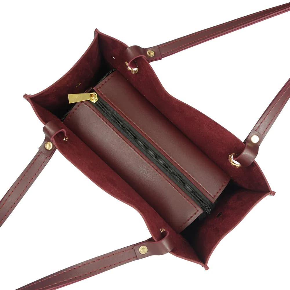 Mystique Handbag - Maroon, view 6