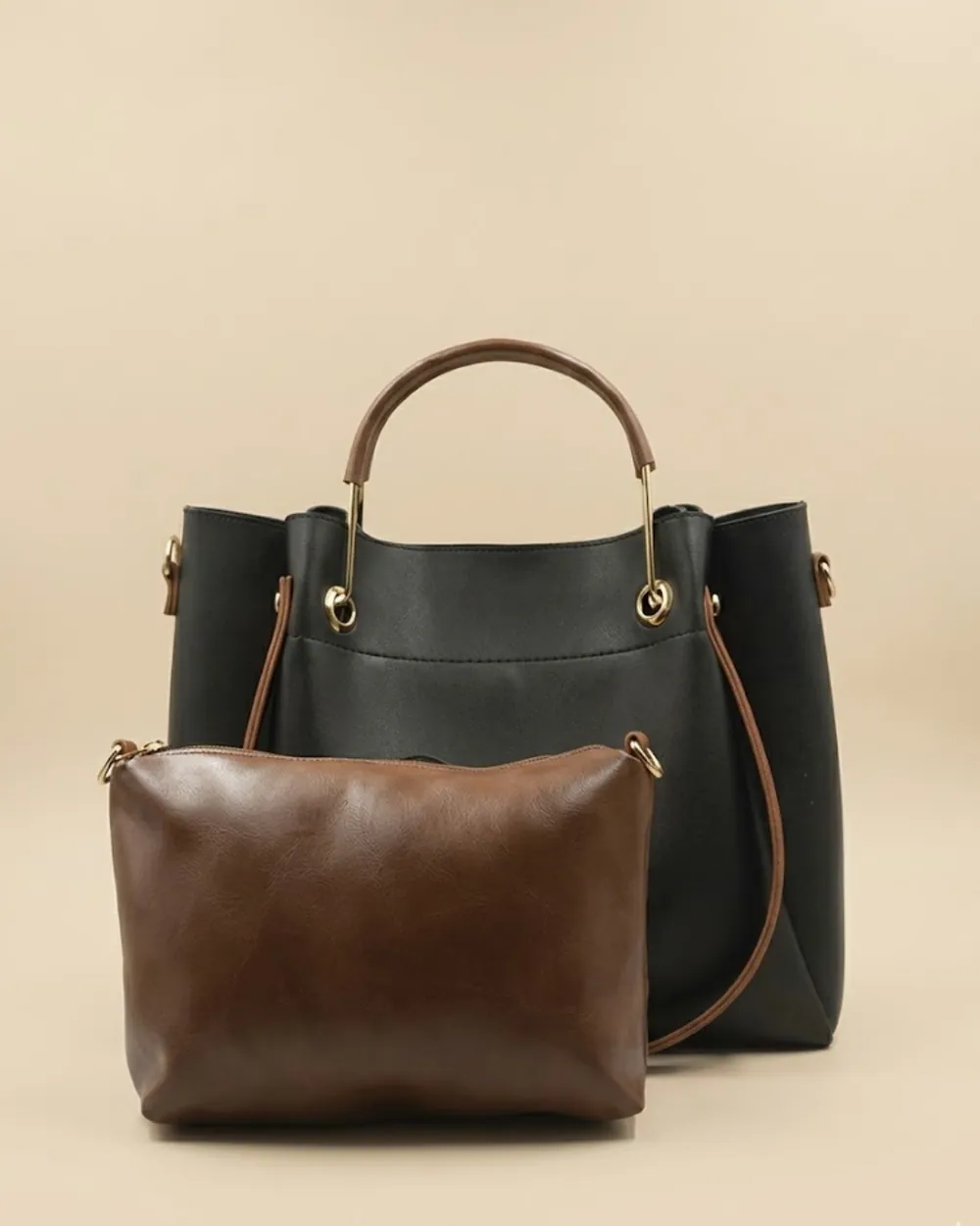 Quaint Top Handle Tote Bag - Black, view 1