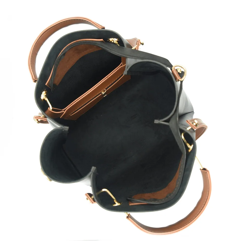 Quaint Top Handle Tote Bag - Black, view 6