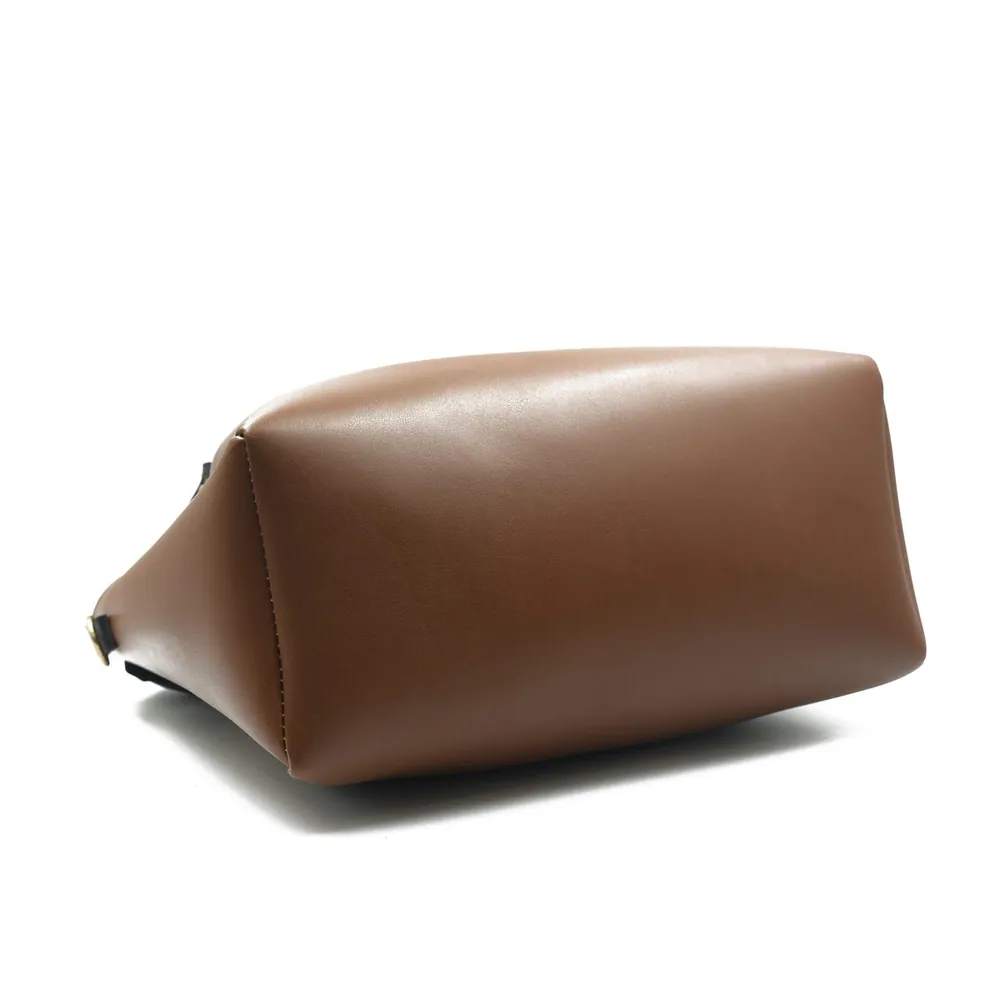 Quaint Top Handle Tote Bag - Brown, view 5