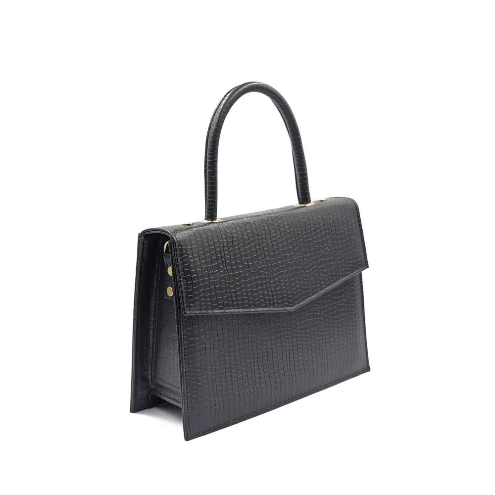 Statique Handbag For Women - Black, view 3