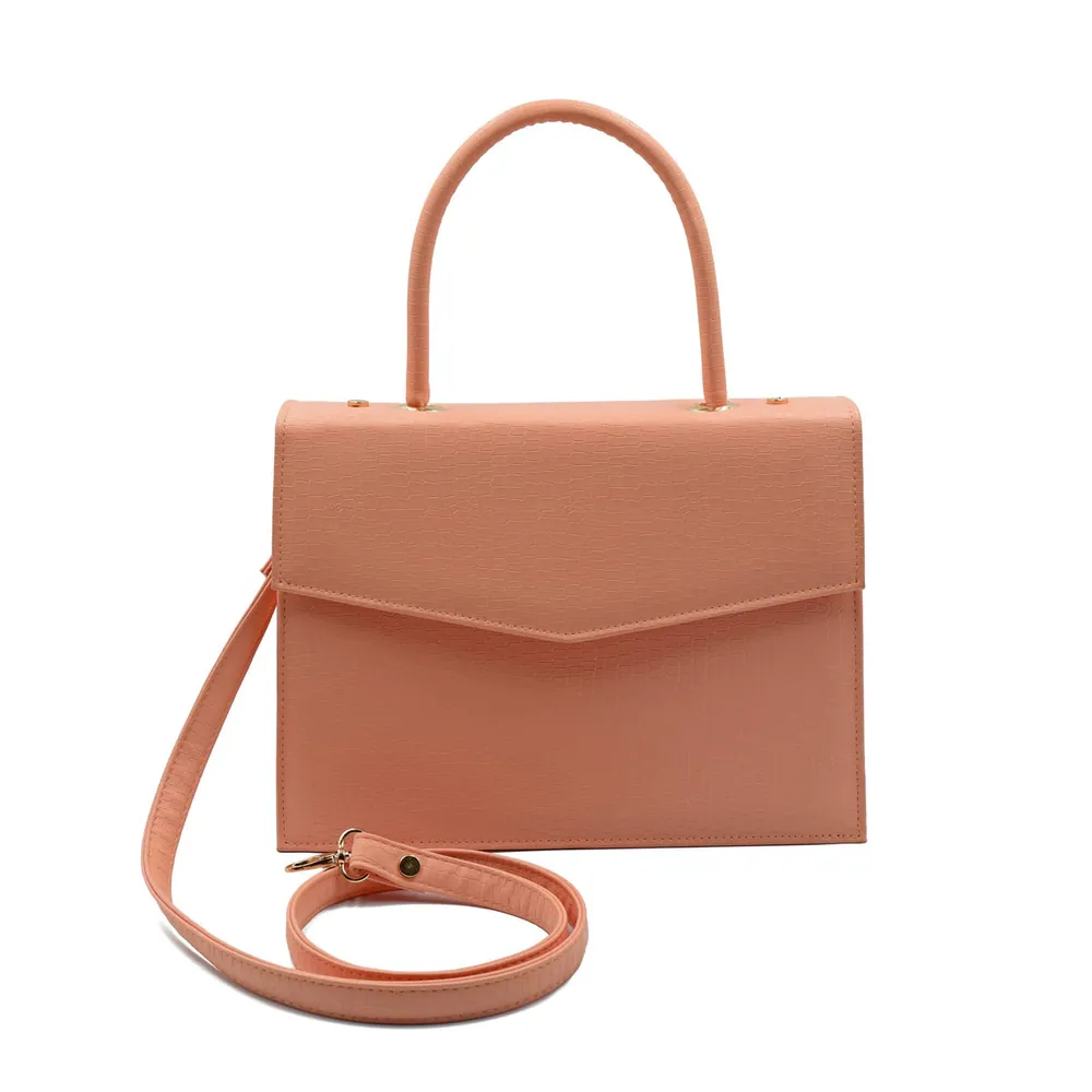 Statique Handbag For Women - Peach, view 2