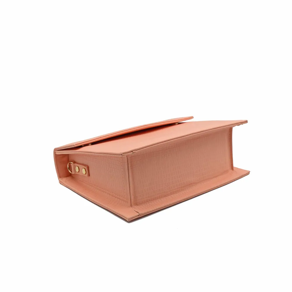 Statique Handbag For Women - Peach, view 4