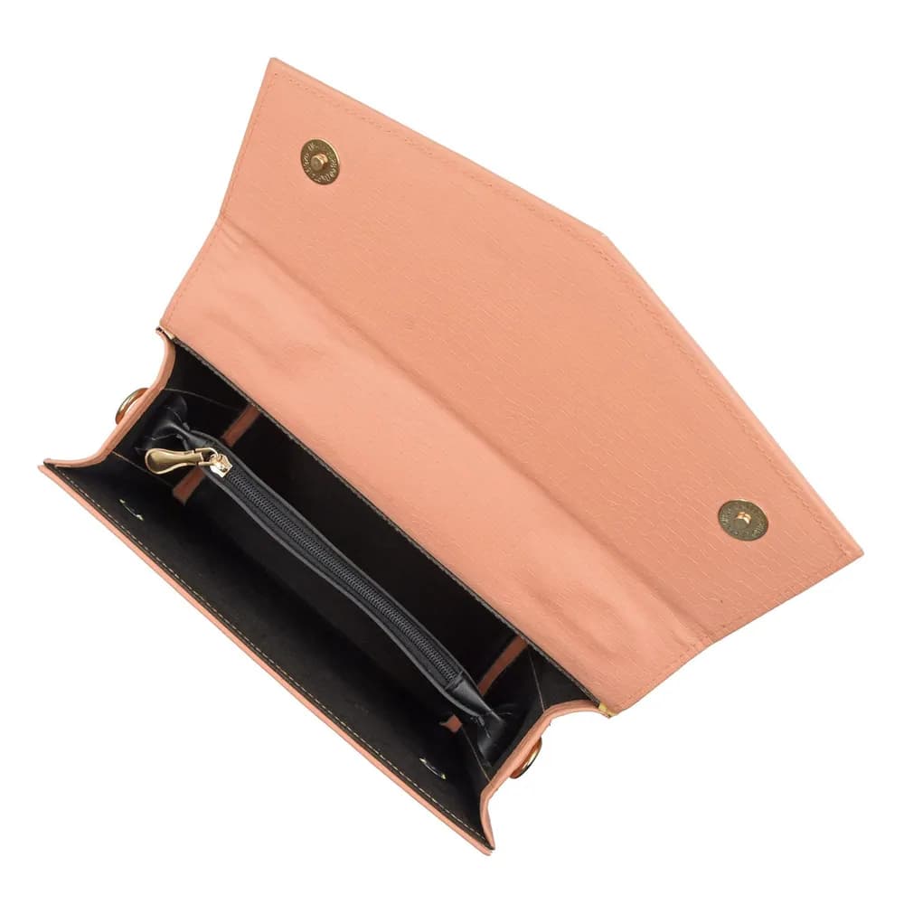 Statique Handbag For Women - Peach, view 5