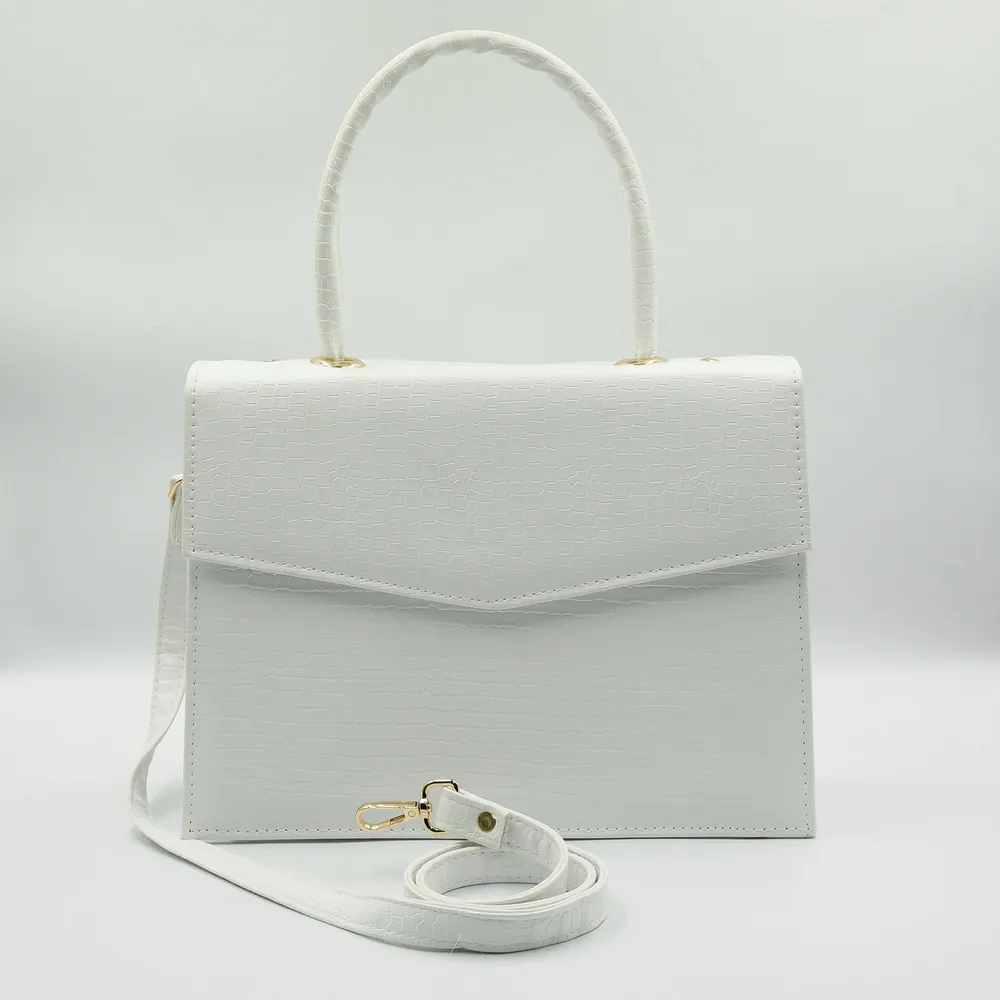 Statique Handbag For Women - White, view 1