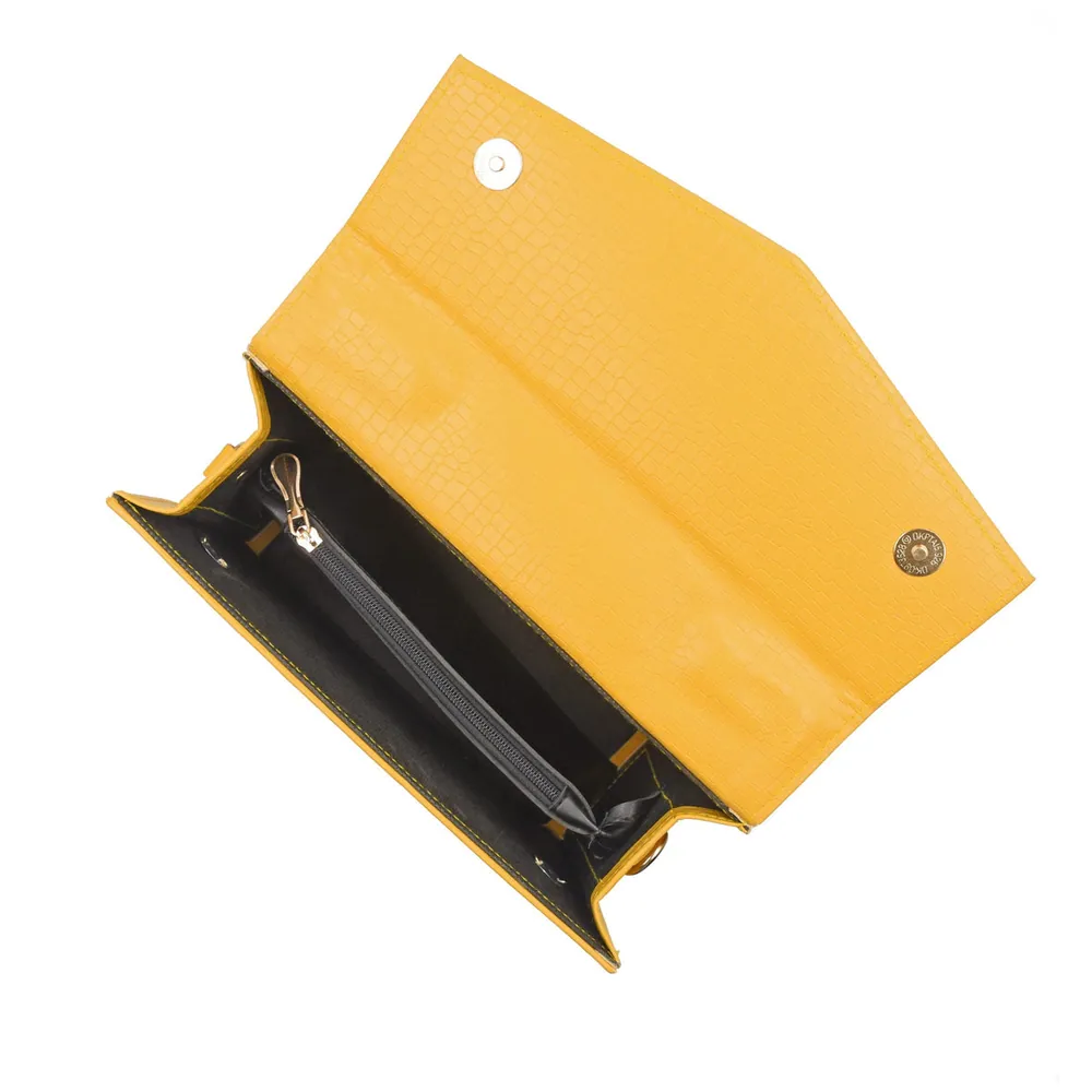 Statique Handbag For Women - Yellow, view 5