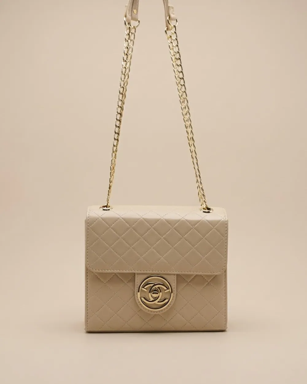Trendy Chain Stylish Bag Beige, view 1