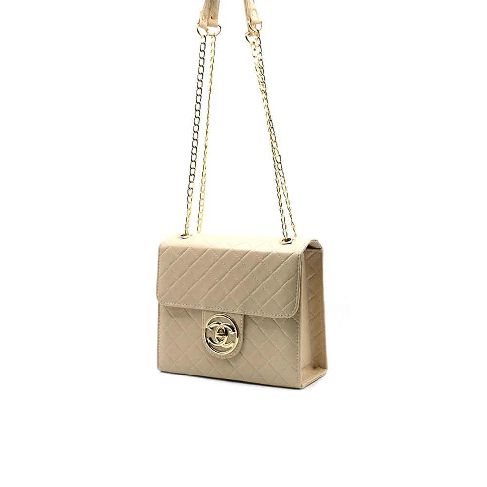 Trendy Chain Stylish Bag Beige, view 3