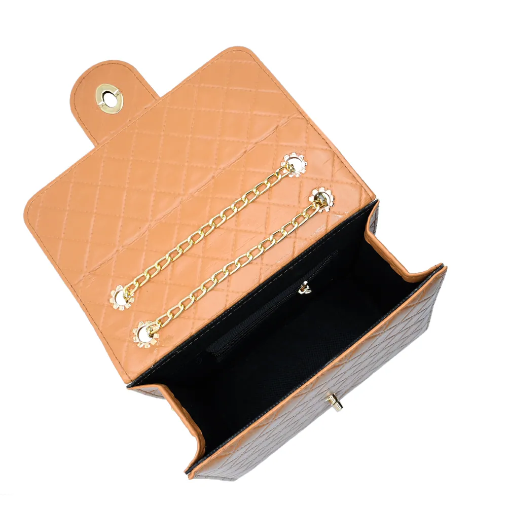Trendy Chain Stylish Bag Brown, view 5