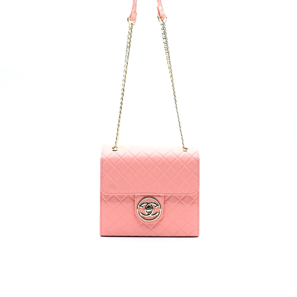 Trendy Chain Stylish Bag Pink, view 2