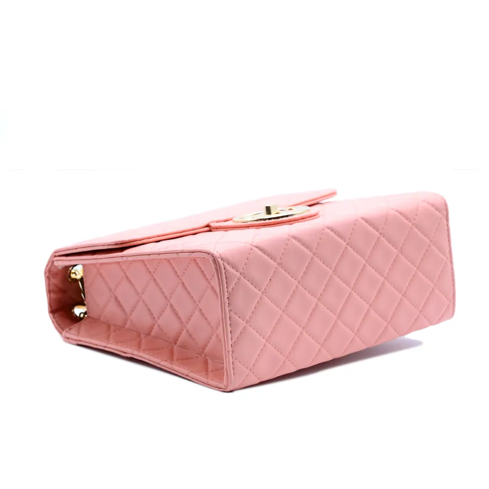 Trendy Chain Stylish Bag Pink, view 4