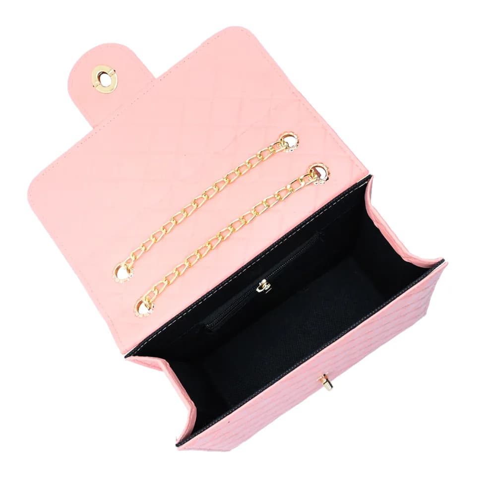 Trendy Chain Stylish Bag Pink, view 5