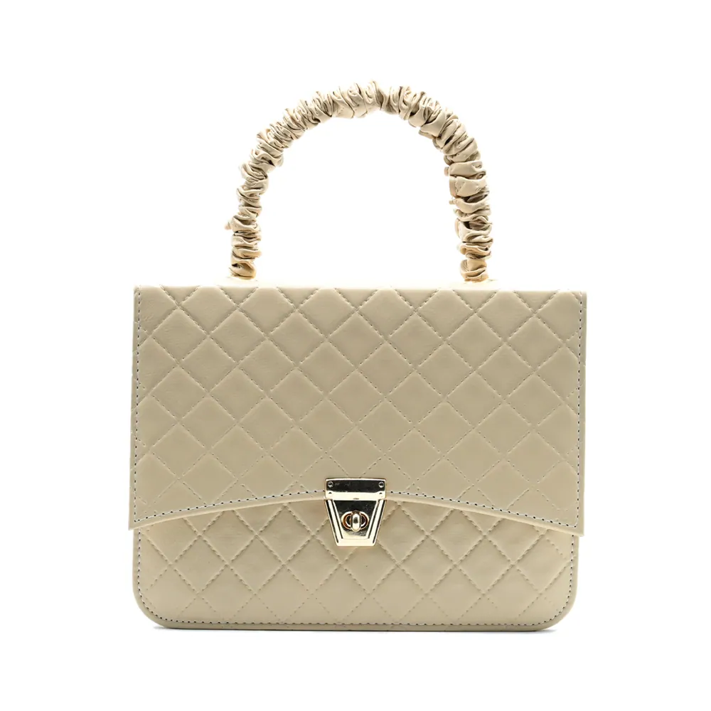 Bella Quilta Tote Bag Beige, view 2