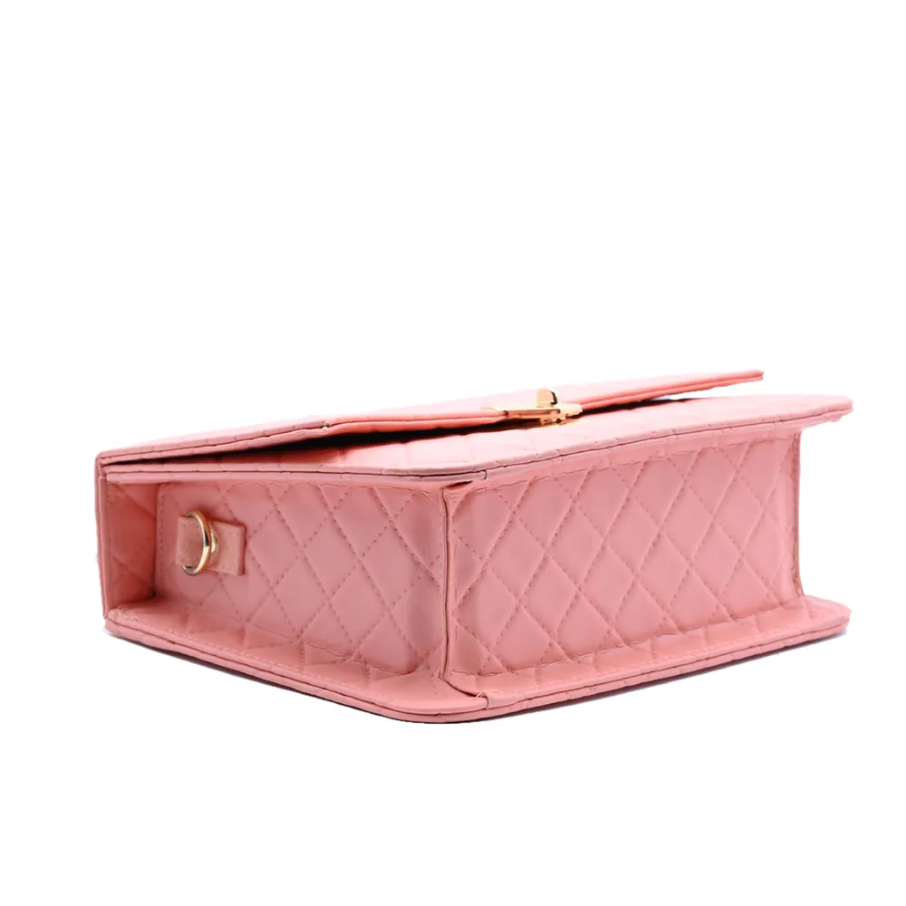 Bella Quilta Tote Bag Pink, view 4