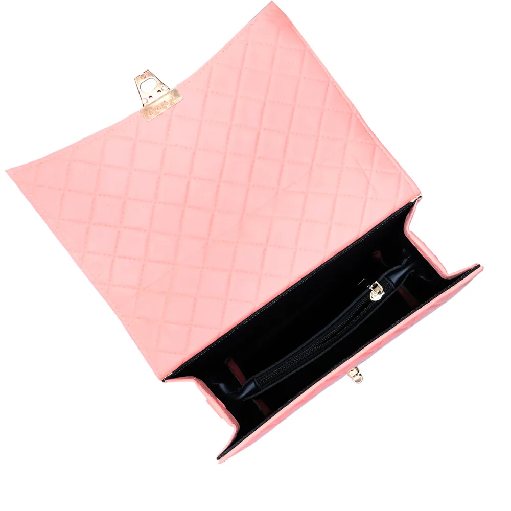 Bella Quilta Tote Bag Pink, view 5