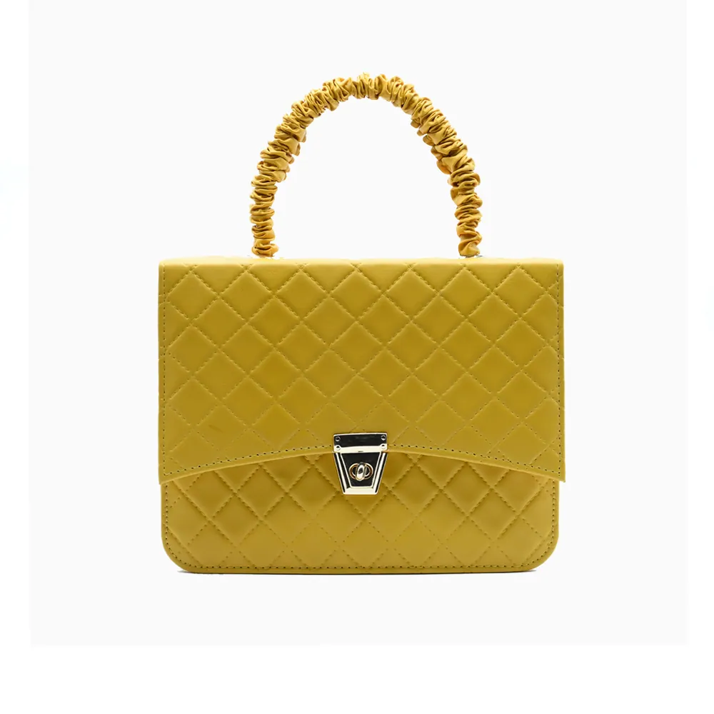 Bella Quilta Tote Bag Yellow, view 3