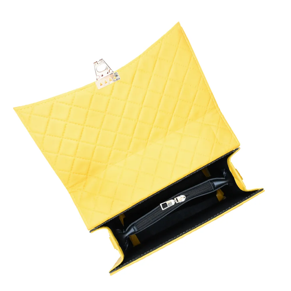 Bella Quilta Tote Bag Yellow, view 6